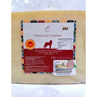 Comprar Queso Manchego Curado D.O.P. Finca La Cuadra | Queso Manchego Curado D.O.P. Finca La Cuadra Online